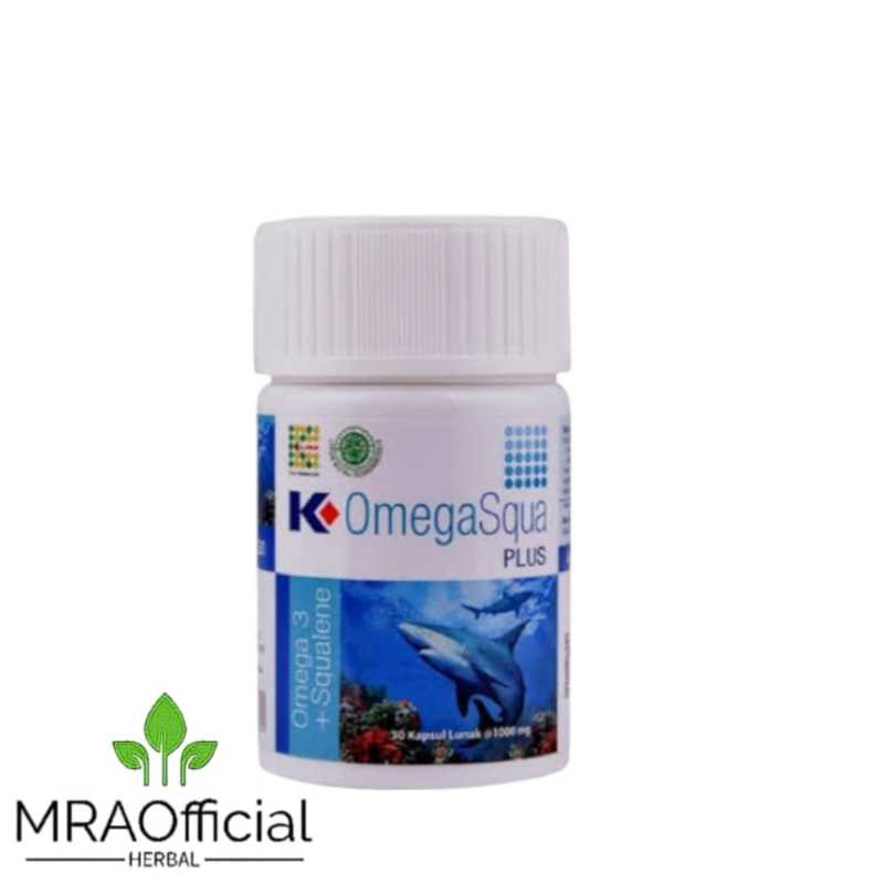 Omega Squa | K Omegasqua Plus | Kapsul Minyak Ikan Omega 3 | Omega Squa K Link - 30 Capsule