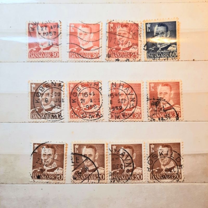 

Prangko Koleksi Filateli Denmark 1950 King Frederik IX