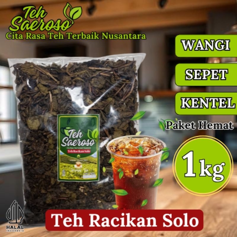 

Teh Racikan Solo Paket Hemat 1 kg (250gr x 4pcs) Teh Asli Racikan Khas Wedangan Wangi Sepet Legi Kentel | Teh Saeroso