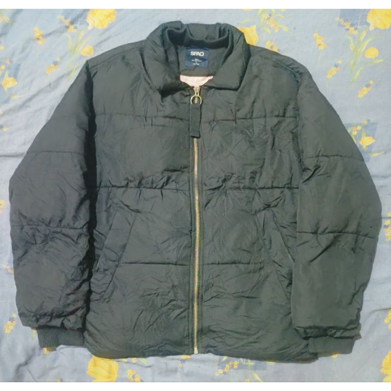 Jaket Puffer Bulang Spao Black Thrift