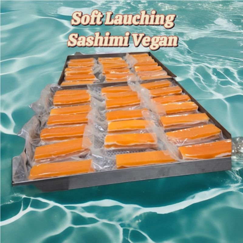 

sashimi vegan 200gr/salmon vegan halal