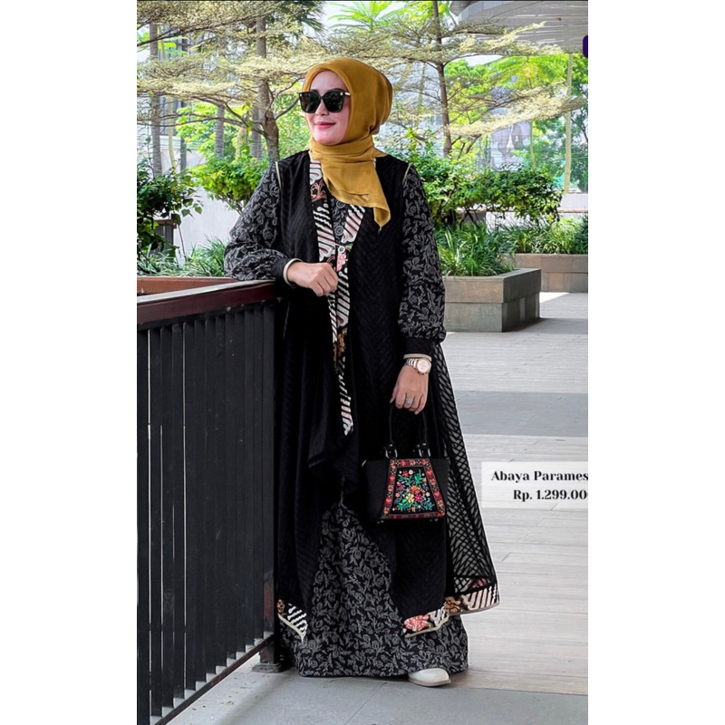 TUNEECA HERITAGE ABAYA PARAMESWARI TH-0424002 TUNEECA NING KARSA /ABAYA MODERN MEWAH ELEGNT  KOMBINA