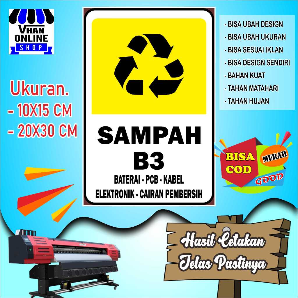 

Cetak Stiker Untuk Tong Sampah Barang Elektronik Kuning