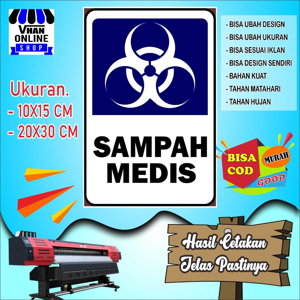 

Cetak Stiker Untuk Tong Sampah Non Organik Biru
