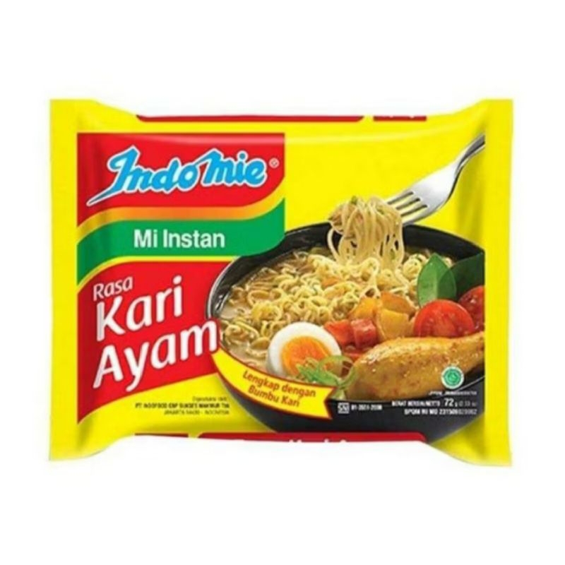

Indomie Kari Ayam 72 GR Harga 1 Bungkus