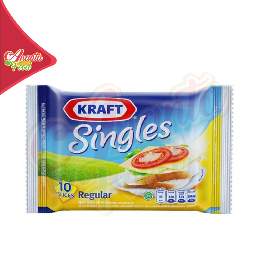 

Keju Kraft Cheddar Singles Slice 167 Gr Isi 10