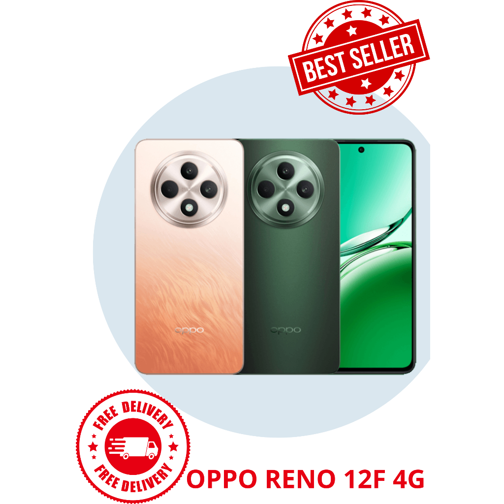 OPPO Reno 12F 5G / LTE 12/512 GB 12/256 GB Garansi Resmi Reno 12F 12 F Not Reno 11 Pro