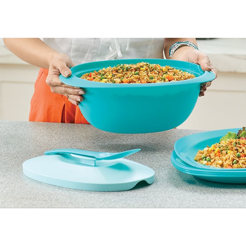 Blossom Rice Server With Spoon Tupperware