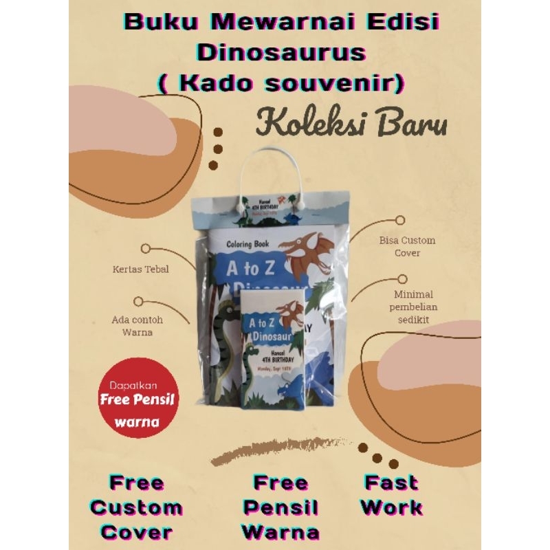 Hampers ulang tahun Buku Mewarnai dan Crayon custom