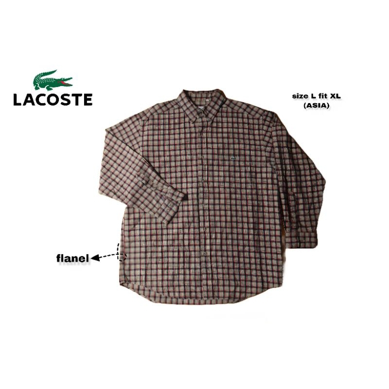 Kemeja flanel LACOSTE