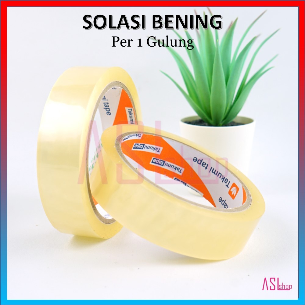 

LAKBAN ISOLASI / SOLATIP / SOLASI 1 INCH PANJANG 72 YARD