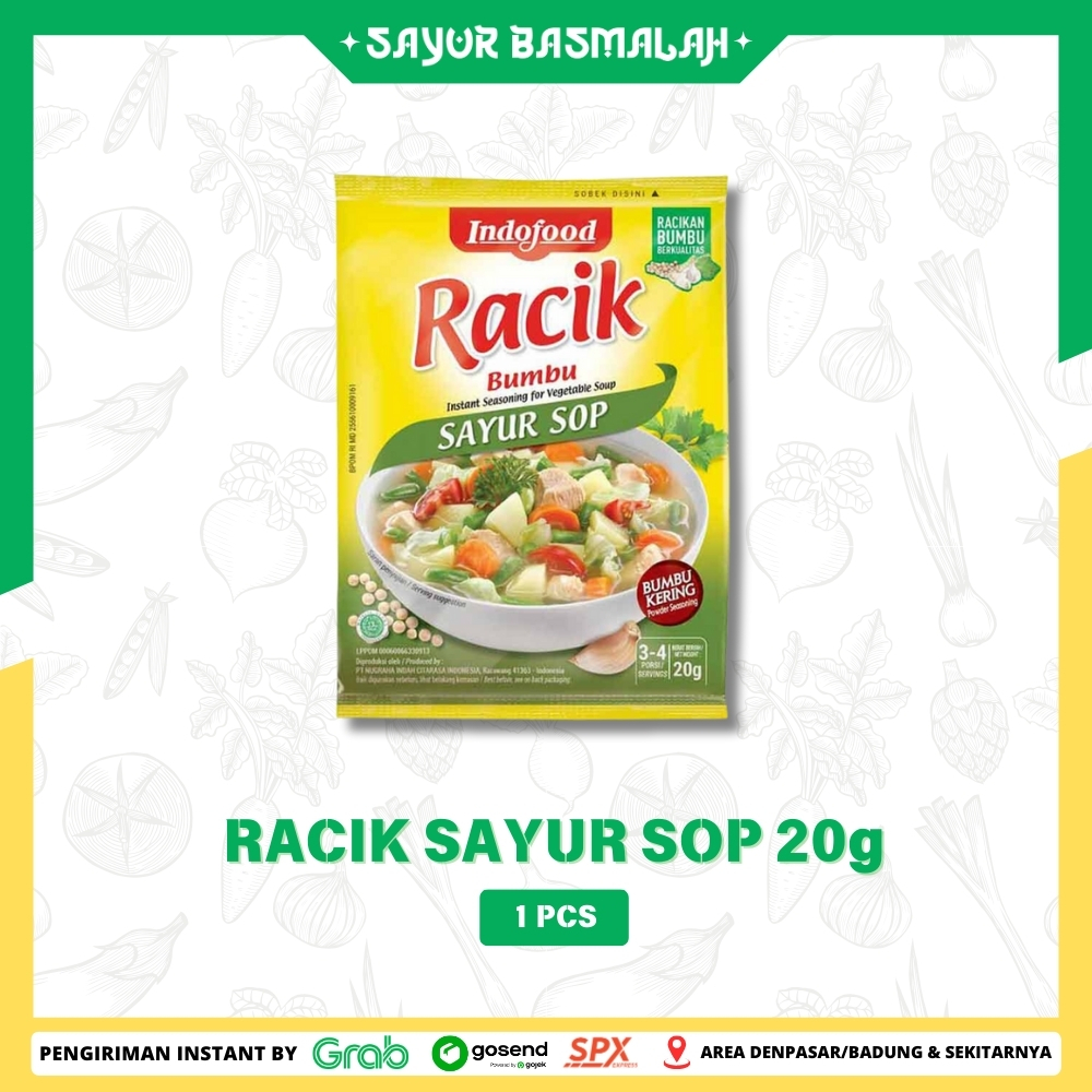 

Racik Sayur Sop 20g 1pcs - Sayur Basmalah