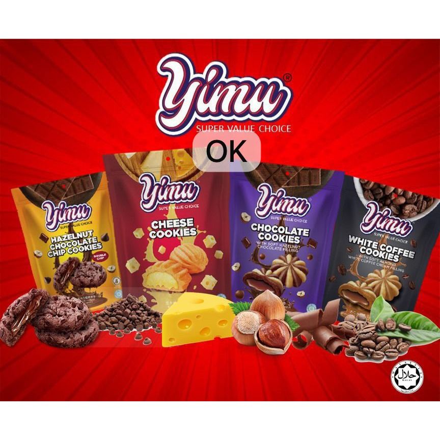 

OK9252 YIMU Cookies Biskut 80gr / Biskut Roti Cemilan Roti Cookies Import