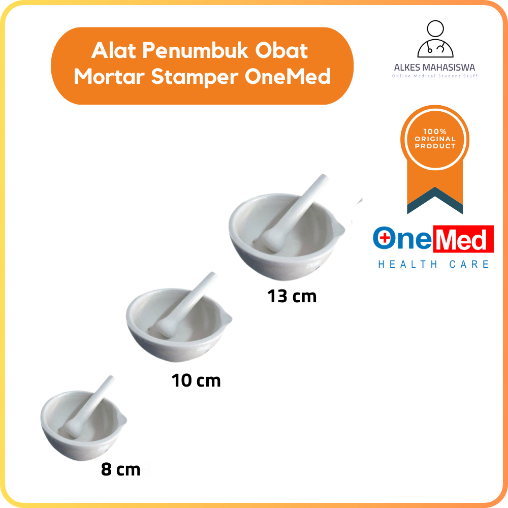 Alat Penumbuk Obat Mortar Stamper OneMed