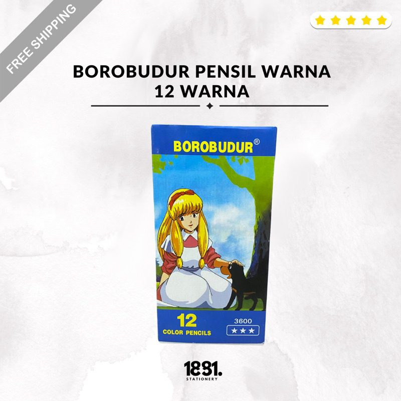 

Pensil Warna Borobudur 1 Set 12 Warna | Pensil Warna Murah 12 Warna | Made In Indonesia