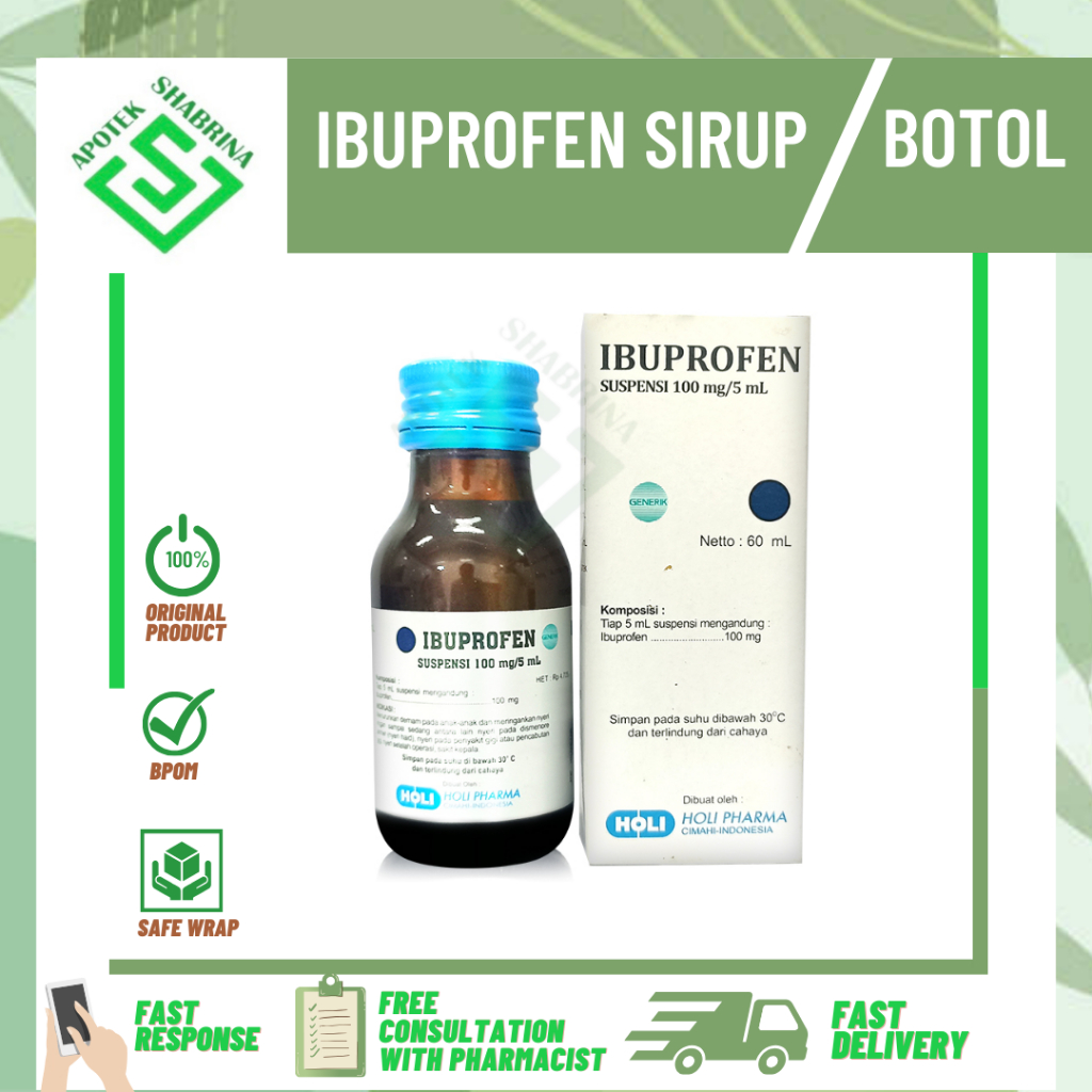 IBUPROFEN SIRUP 100MG/5ML 60ML/PEREDA NYERI