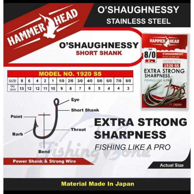 Mata kail Hammerhead 1920SS