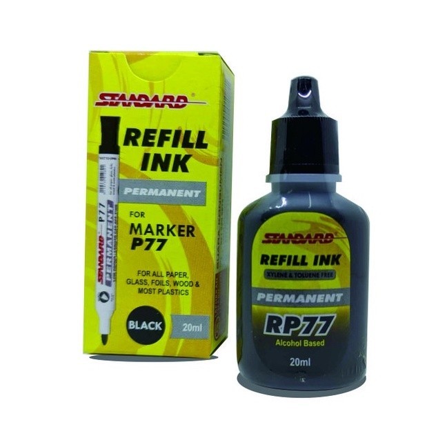 

Tinta Standard Isi Ulang Refill Ink Spidol Permanent P77 20ml Murah