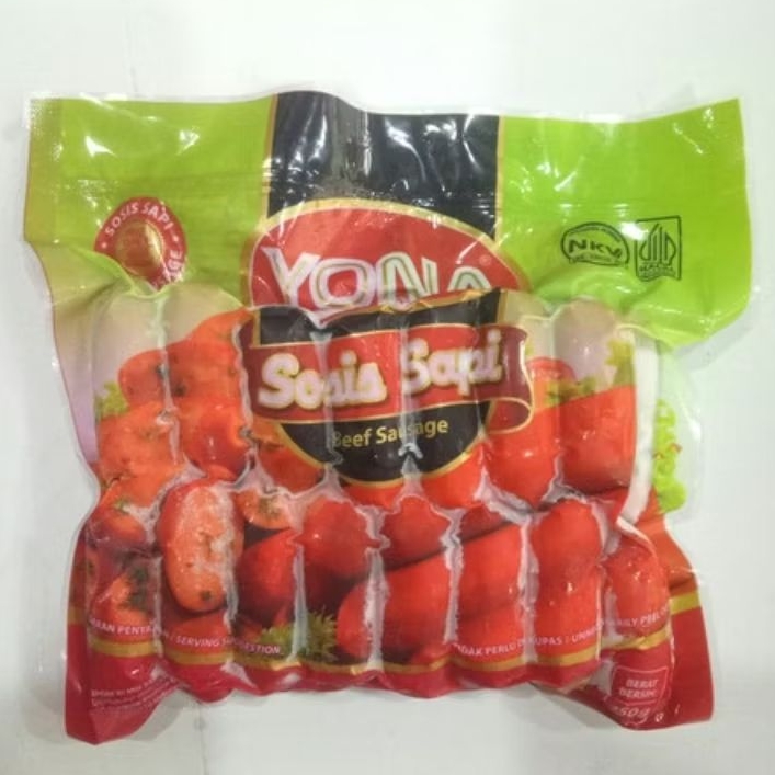 

Yona Sosis Sapi Cocktail Merah 450gr isi 30 pcs