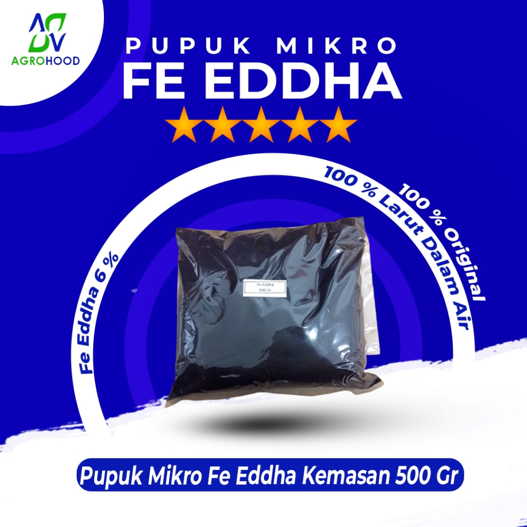 Pupuk Mikro Fe Eddha 6% Kemasan 500 Gram