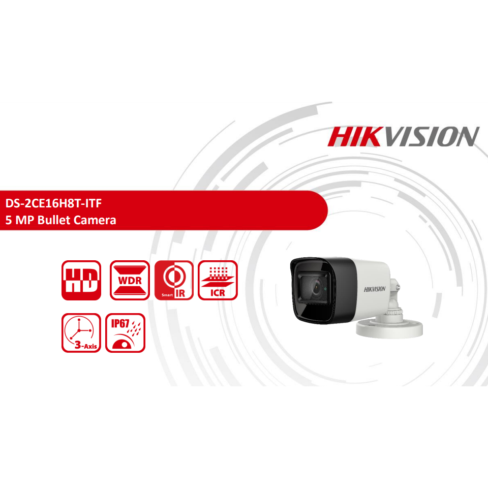 DS-2CE16H8T-ITF 5 MP Bullet Camera CCTV HIKVISION