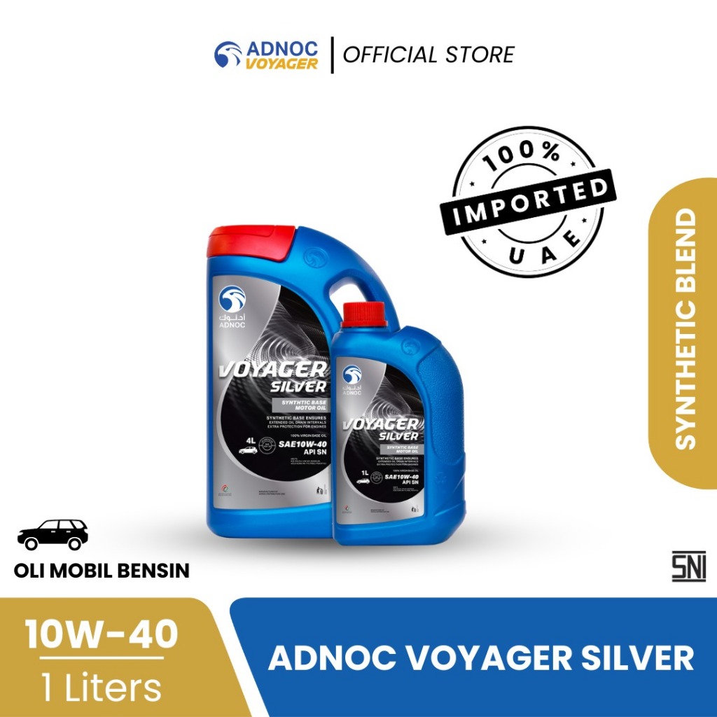 Oli Mobil Bensin ADNOC Voyager Silver 10W40 - 1 Liter