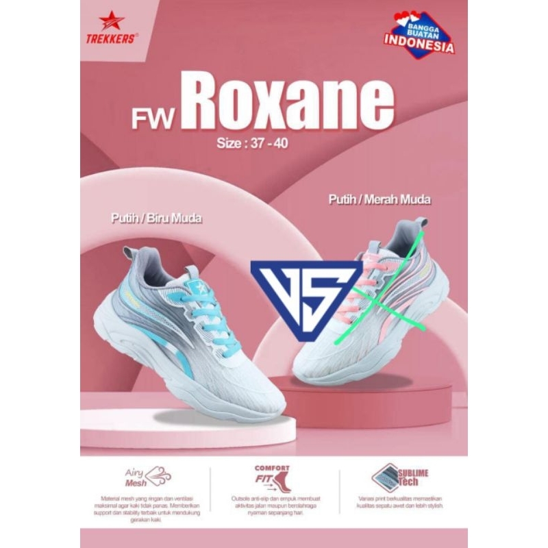 Sepatu Sneakers Original Trekkers ROXANE Size 37-40 Warna Putih-Biru Muda // Sneakers Korean Fashion