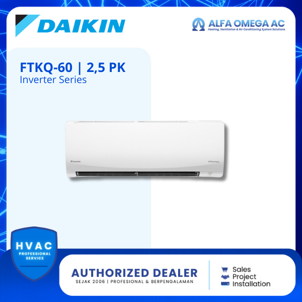 AC DAIKIN SPLIT INVERTER 2.5 PK FTKQ 60 UV  | AC DAIKIN SPLIT 2.5 PK INVERTER FTKQ 60 UV | AC DAIKIN