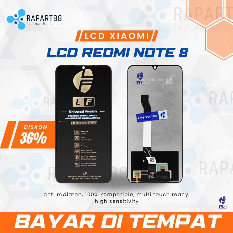 Lcd Xiaomi Redmi Note 8 Original Life Future kualitas terbaik
