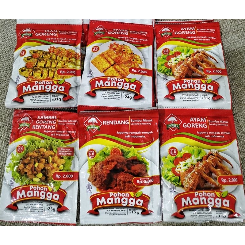 

Bumbu Rendang/Bumbu Masak Sambal Goreng Kentang Cap Pohon Mangga 1pcs/bumbu racik ayam goreng