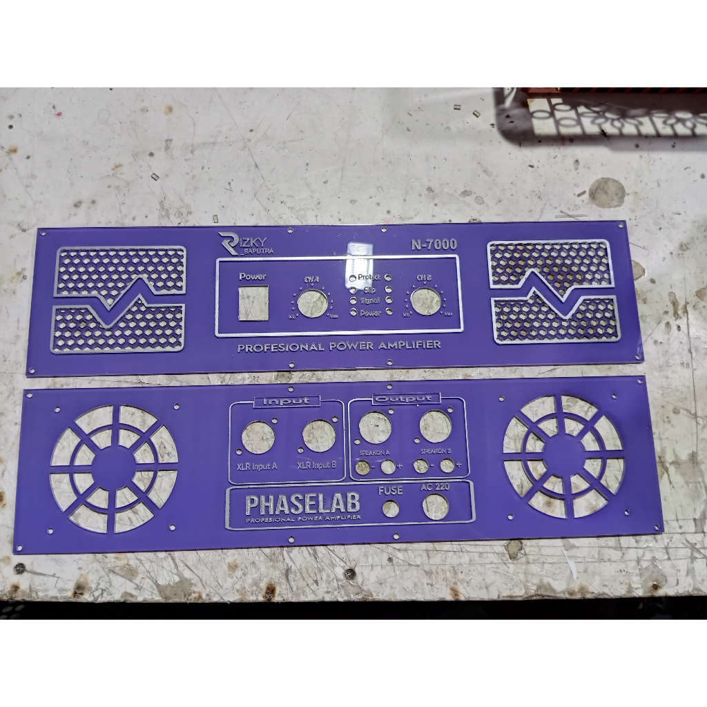 Panel Box Power PURPLE / UNGU Akrilik model N7000 48 x 12cm