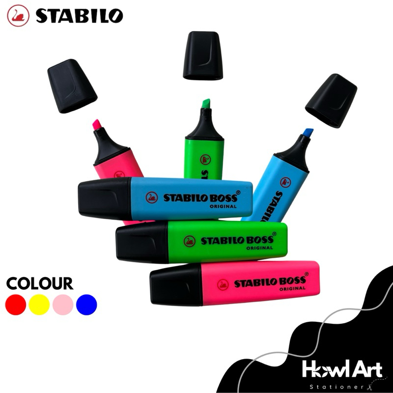 

STABILO BOSS Warna Pastel New Colours Highlighter original Marker pen