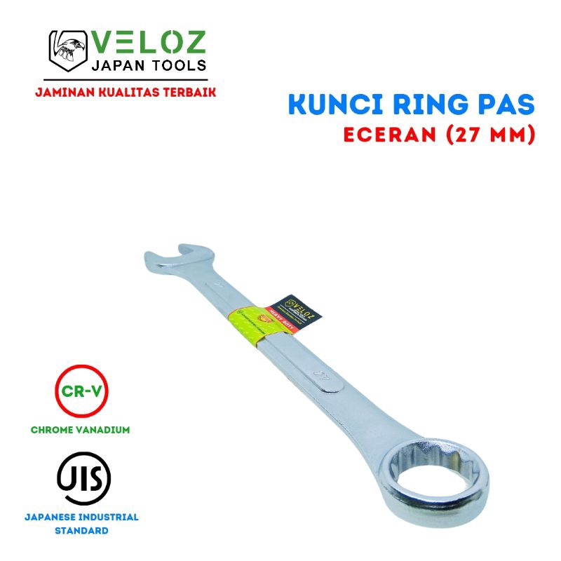 VELOZ KUNCI RING PAS 27MM - KUNCI KOMBINASI RING PAS ECERAN 27MM - KUNCI PAS RING 27MM