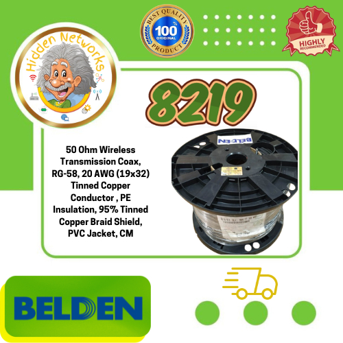 Roll Belden 8219 USA Kabel Koaksial RG-58 Coaxial RG58