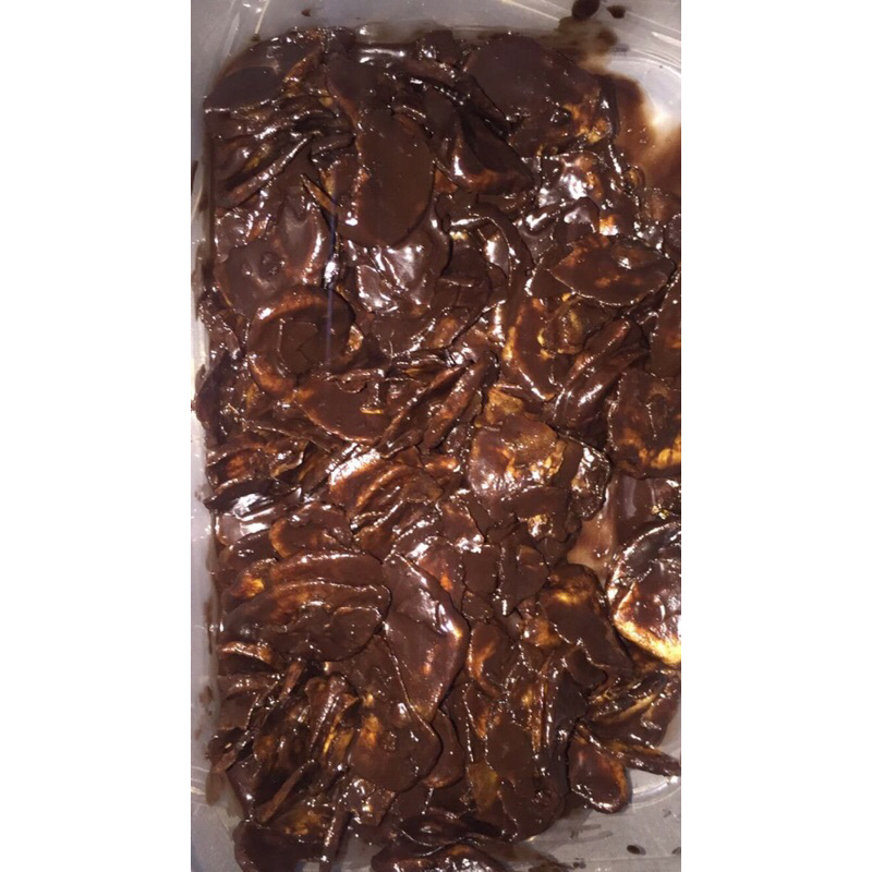 

Keripik pisang cokelat lumer