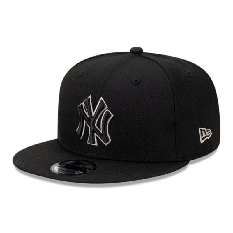 Topi New Era Cap New York Yankees Black Repreve 9Fifty Snapback Original