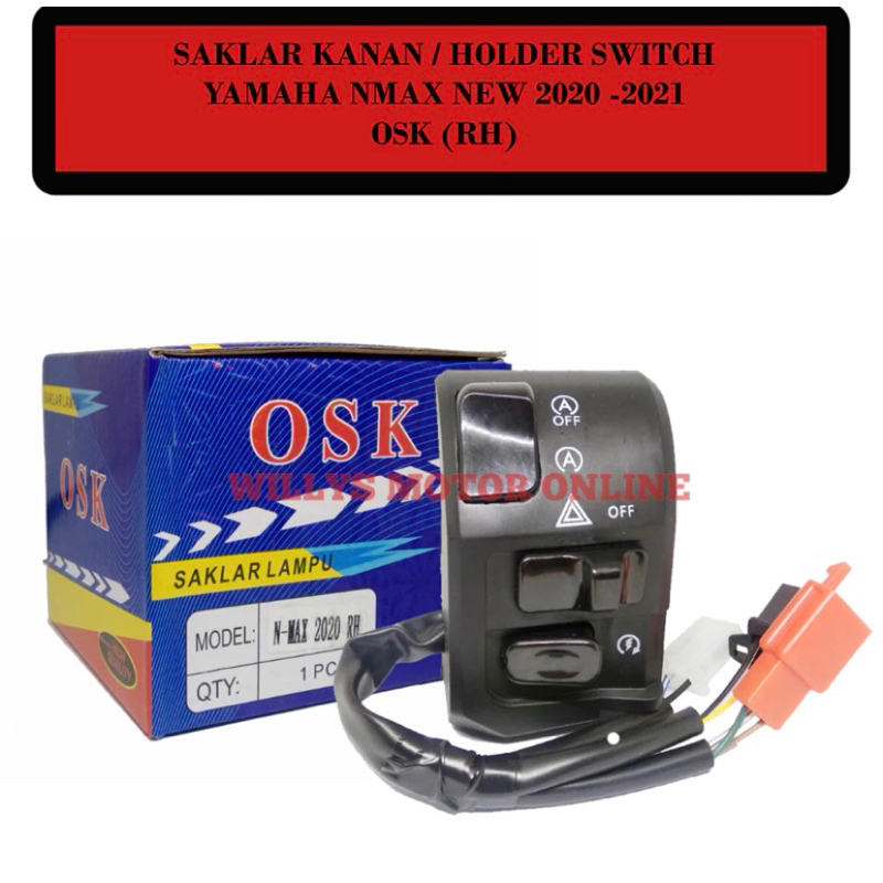 Saklar Nmax New 2020 Kanan OSK / Holder Switch New Nmax RH / Saklar Lampu