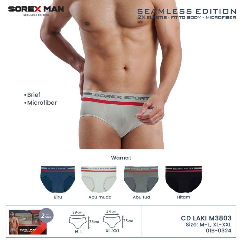 SOREX Man Cd Pria Sport 3803 Seamless Edition SOREX  Original