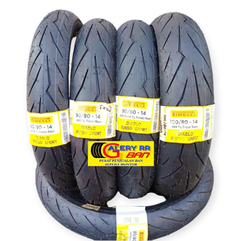 Ban Matic Pirelli Diablo Spor ROSO Tubeles 80/90-14 Ban 90/90-14 ban 90/80-14 ban 100/80-14 ban mont