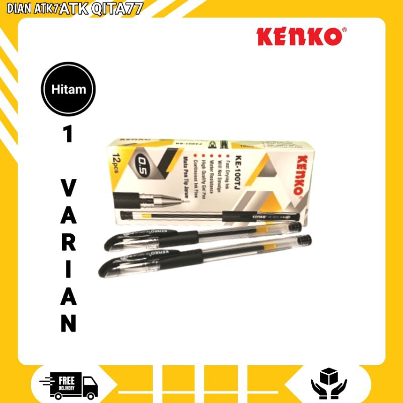 

Kenko Pulpen Gel KE-100 TJ / Pen Gel 1 Pack 12 Pcs