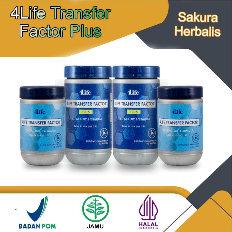 4Life Transfer Factor Plus Asli Original Tri Formula isi 60/90 4Life TF