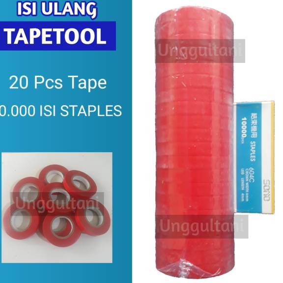 

HARGA STANDAT 2 rol pita Tapetool dan 1 isi Staples 1 pcs