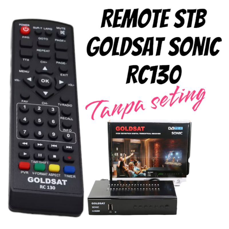 Remote set top box Goldsat sonic Rc130/Remot stb goldsat sonic
