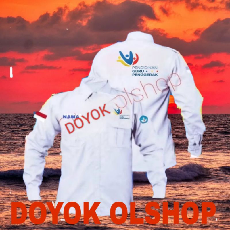 kemeja pendidikan guru penggerak pdh pendidikan guru penggerak seragam pendidikan guru penggerak pak