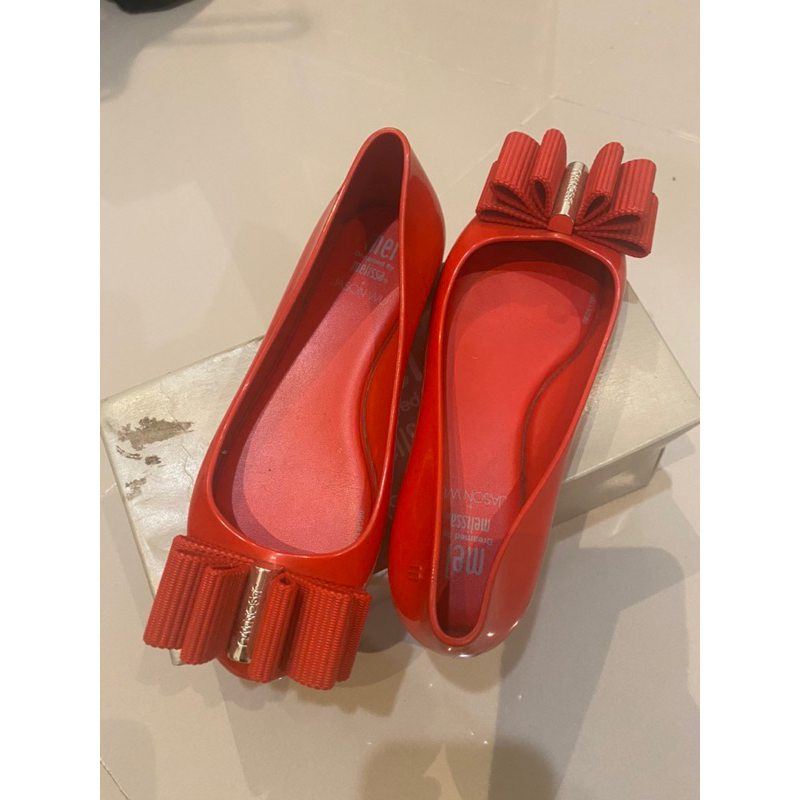 KIDS - red flat shoes melissa x jason wu