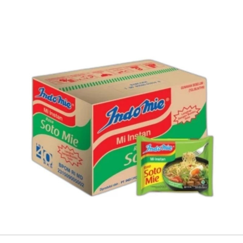 

Mie Instan INDOMIE rasa SOTO 70 gr 1DUS [40PCS]