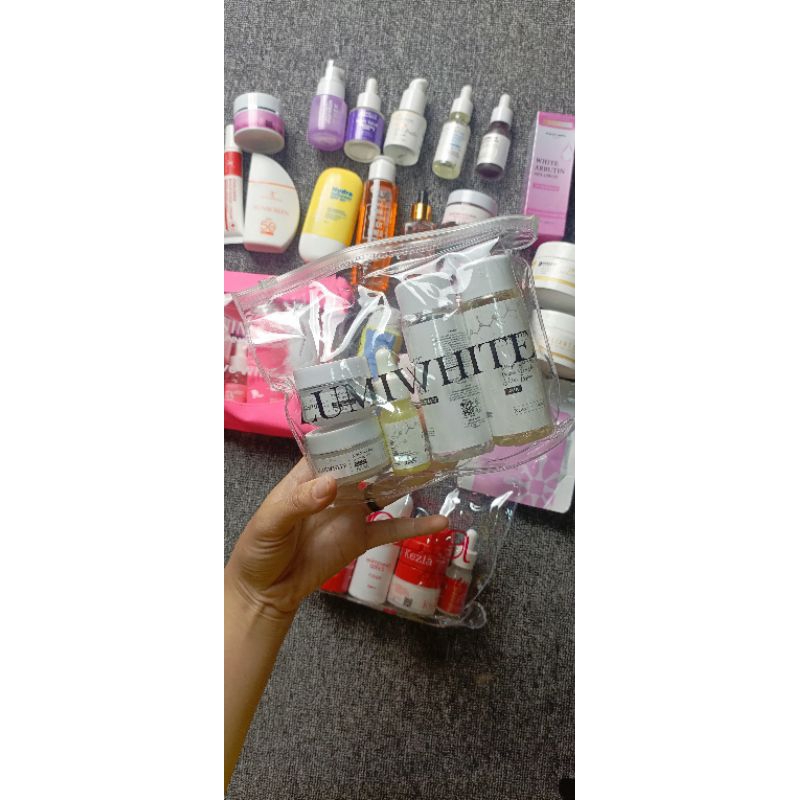 lumiwhite skincare 1paket isi 5item