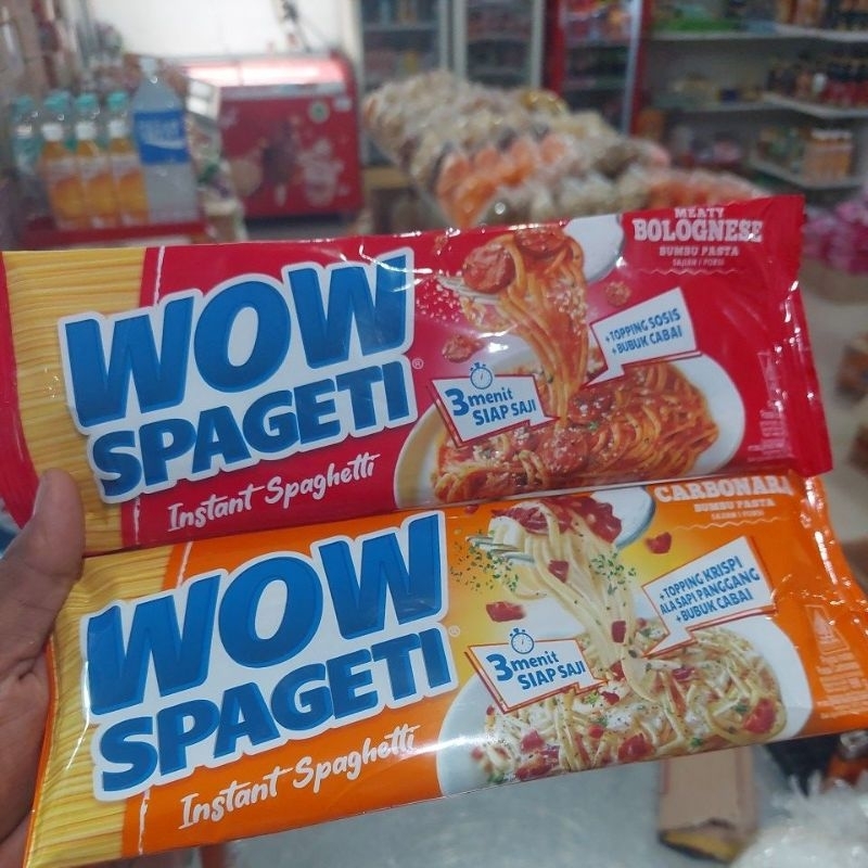 

Wow Spageti Instant Spagheti Bolognese Carbonara 88gr/84gr