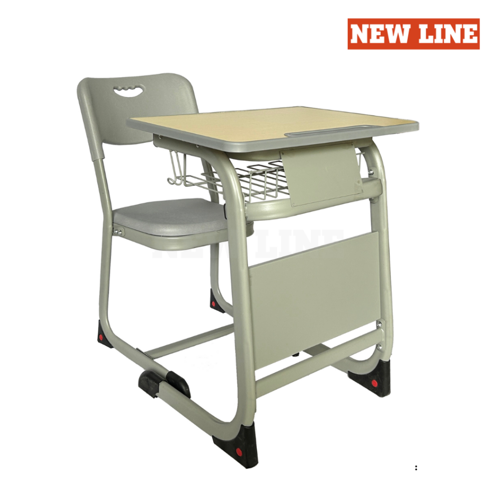 New Line - Meja Siswa SMA SMK / Bangku Sekolah Satu Set / Meja Kursi Sekolah / Meja Kursi Belajar / 