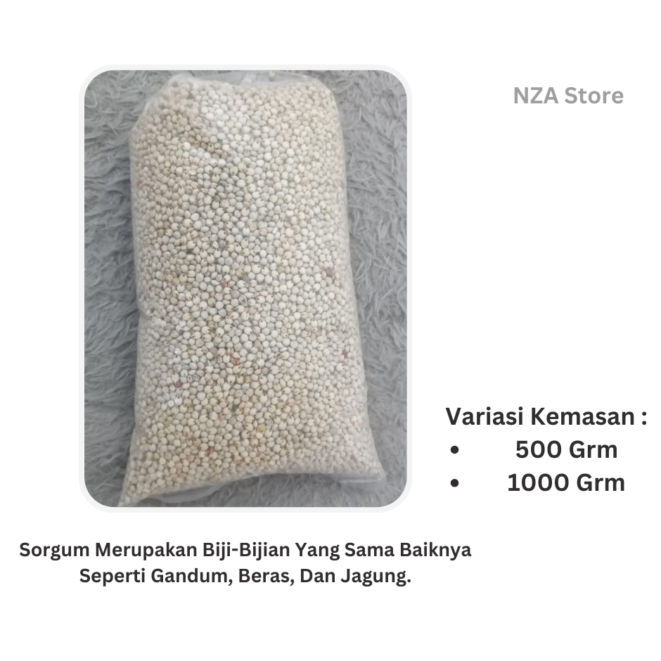 

Beras Sorgum - Beras Sorgum Original - Berat 500/1000 Grm